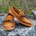 Mens Canoe Moccasins by KingsTrailLeather on Etsy