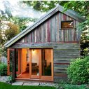 Rustic and Beautiful Backyard Micro-House is Built from Recycled Barnboard - StumbleUpon