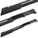 Combat Machete w/ Offset Edge - Full Tang w/ Saw Back