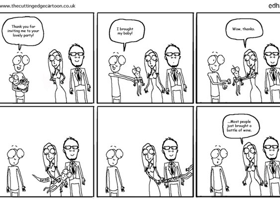 New parents at parties « The Cutting Edge