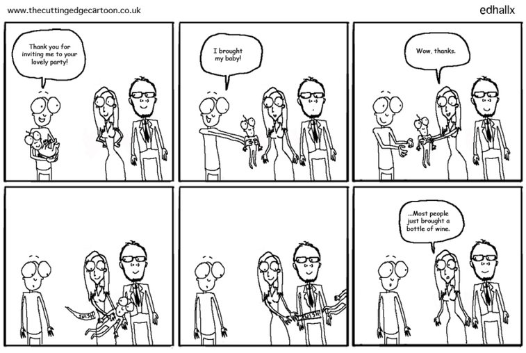 New parents at parties « The Cutting Edge