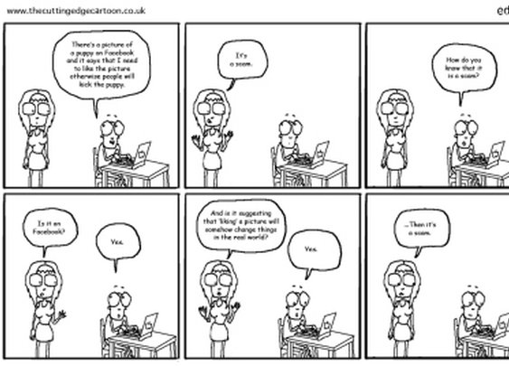The gullible and the Facebook « The Cutting Edge