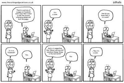 The gullible and the Facebook « The Cutting Edge