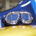 Barnstormer Chrome Goggles - Sporty's Wright Bros