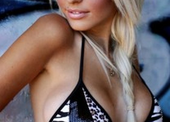 hot blonde with brown eyes and big tits - HotFModels