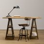 How to Make a DIY Vintage-Inspired Sawhorse Trestle Desk | Man Made DIY | Crafts for Men | Keywords: industrial, diy, woodworking, how-to