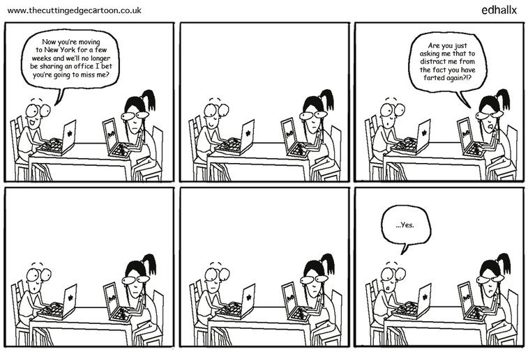The last day of sharing an office | The Cutting Edge