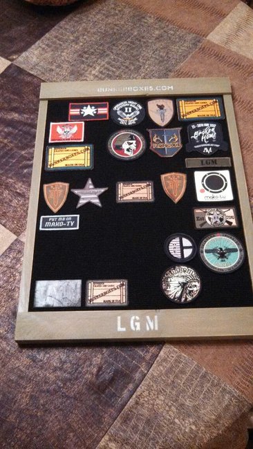 morale patch display board - mine !!! gentlemint