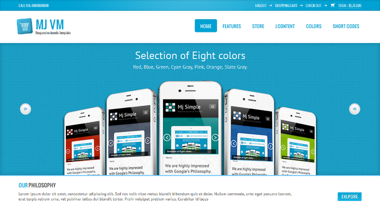 Responsive Virtuemart Mobile Template | Joomla 2.5 Theme