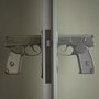 Hand Gun Door Knobs | Headlines & Heroes