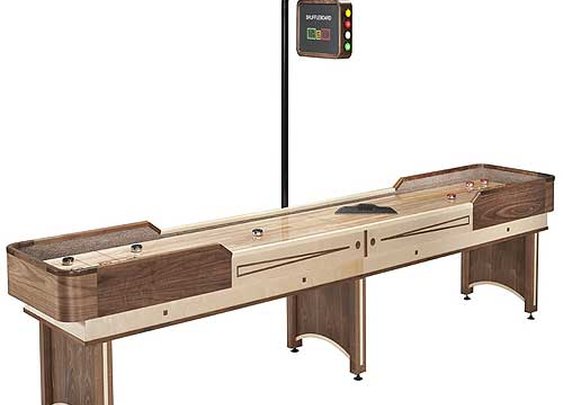 Napa 12 ft. Premium Shuffleboard with Electronic Scoring