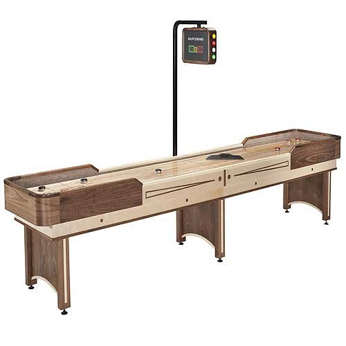 Napa 12 ft. Premium Shuffleboard with Electronic Scoring