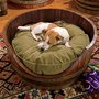 Orvis Wine Barrel Dog Bed