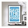 Back to the Future Save the Clock Tower - Wall Print