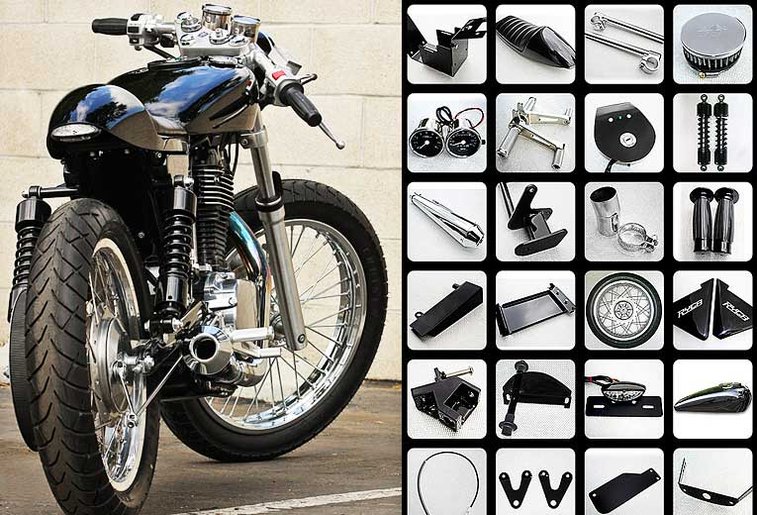 Ryca Motors Motorcycle Kits | Cafe Racer, Bobber, Scrambler Kits for Suzuki S40/Savage & Sportster