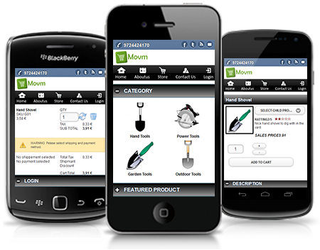Mobile Virtuemart on Iphone Android, Joomla virtuemart responsive