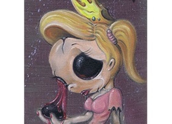 Pretty Little Doll by Michael Banks Zombie Princess Canvas Art Print