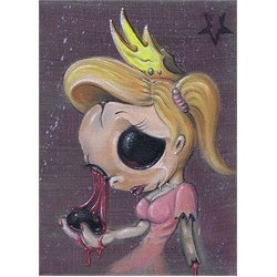 Pretty Little Doll by Michael Banks Zombie Princess Canvas Art Print