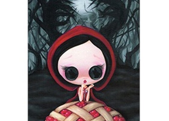 Better to Eat You With by Michael Banks Red Riding Hood Art Print