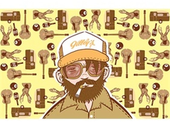 Truckin Man by Tom Vadakan Smoking Southern Trucker Canvas Art Print