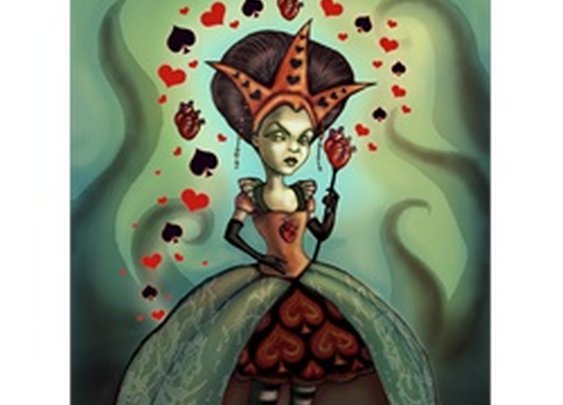 Queen of Hearts by Diana Levin Alice in Wonderland Canvas Art Print