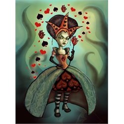 Queen of Hearts by Diana Levin Alice in Wonderland Canvas Art Print