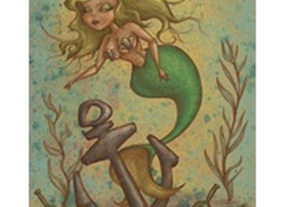 Lavishy Singing Mermaid La Sirena Mexican Loteria Necklace