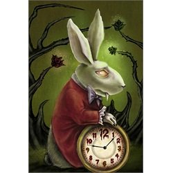 White Rabbit by Diana Levin Alice in Wonderland Framed Art Print
