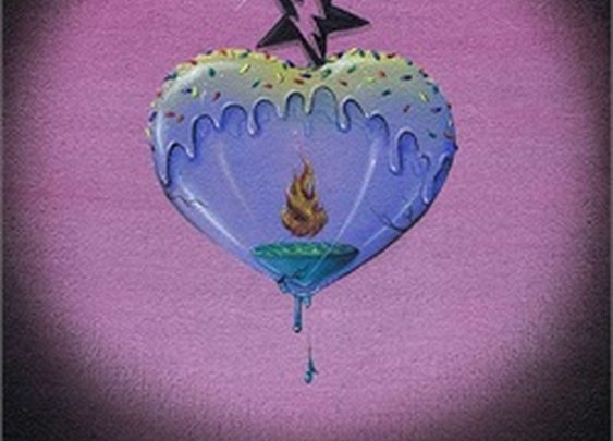 Hydro Thermal by Michael Banks Flaming Heart Canvas Giclee Art Print