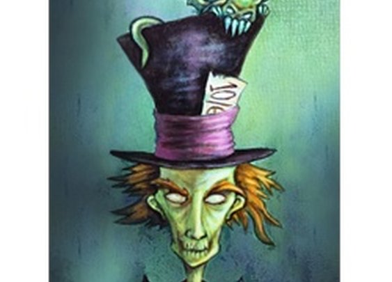 Mad Hatter by Diana Levin Alice in Wonderland Tattoo Canvas Art Print