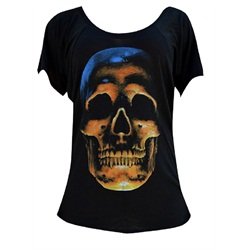 Womens Shine of Life by Will Thompson Tattoo Art Dolman Black T Shirt