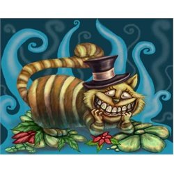 Cheshire by Diana Levin Alice in Wonderland Cat Canvas Fine Art Print