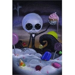 Nightmare in Candy Land by Michael Banks Jack Skellington Art Print