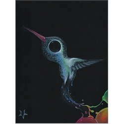 Mythical Creature by Michael Banks Hummingbird Paint Canvas Art Print