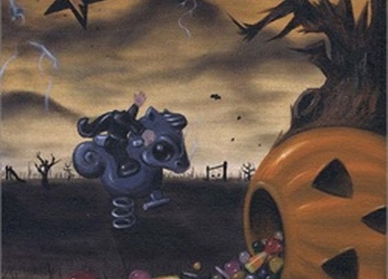 Ichabods Treat by Michael Banks Horse Man Halloween Canvas Art Print
