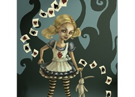 Miss Wonderland by Diana Levin Evil Alice Canvas Giclee Fine Art Print