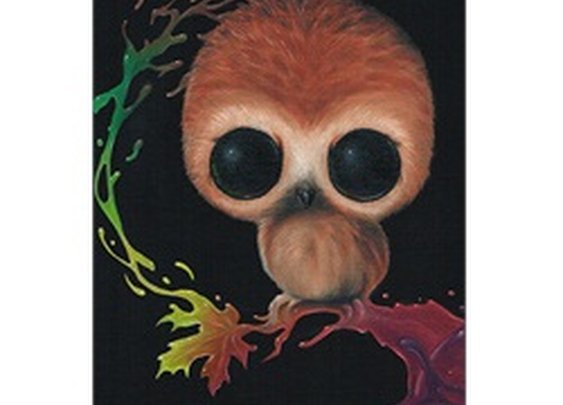 I Eat Anger for Breakfast by Michael Banks Owl Tattoo Design Art Print