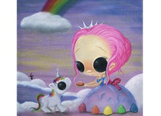 Only Love and Laughter by Michael Banks Candy Girl Canvas Art Print