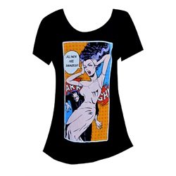 Womens All Men Are Savages Mike Bell Black Dolman Tattoo Art T Shirt