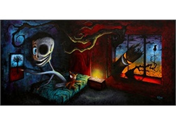 Adam by Bobby Holland Halloween Boogie Man Canvas Giclee Art Print
