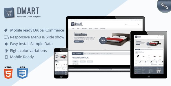 CMS Themes - Dmart - Clean and Responsive Drupal Commerce theme | ThemeForest