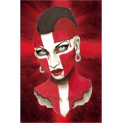 Aneta by Shayne of the Dead Bohner White Cross Canvas Giclee Art Print