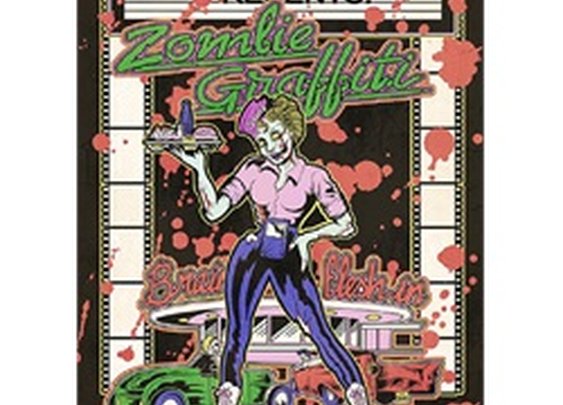 Zombie Graffiti by Allan Graves Vintage Movie Poster Tattoo Canvas Art Print