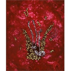 My Falling Angel by David Lozeau Skeleton Canvas Art Giclee Print