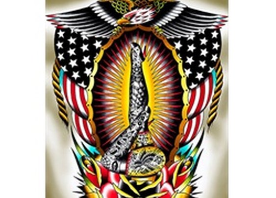 American Legs by Tyler Bredeweg Rockabilly Sexy Tattoo Fine Art Print