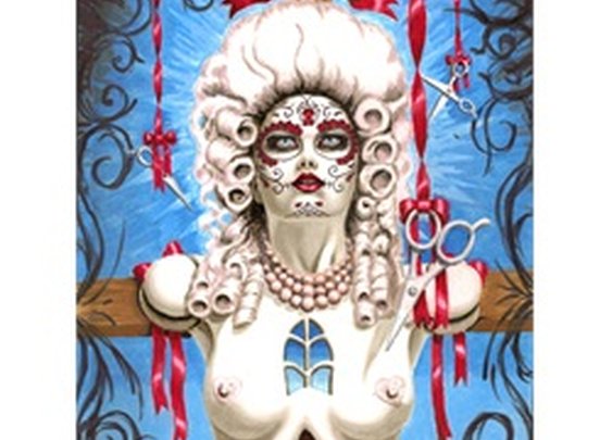 Sacrifice by Shayne of the Dead Bohner Nude on Cross Canvas Art Print