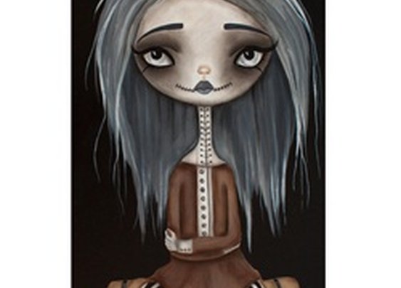 Wicked Beauty by Dottie Gleason Goth Girl Art Print