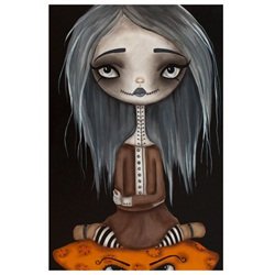 Wicked Beauty by Dottie Gleason Goth Girl Art Print