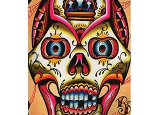 Muerto II by Ryan Downie Day of the Dead Sugar Skull Art Print