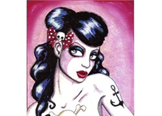 Rochibilly by Shayne of the Dead Bohner Rockabilly Nude Art Print